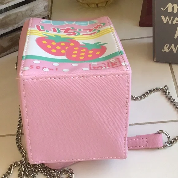 Strawberry Milk Carton Crossbody - Picture 5 of 6